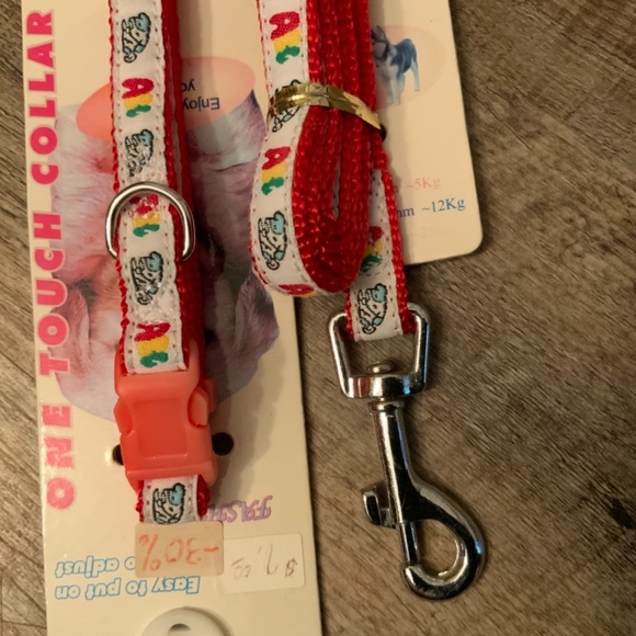 Adjustable Nylon Dog Leash and Collar Set (Small) - Picture 2 of 5